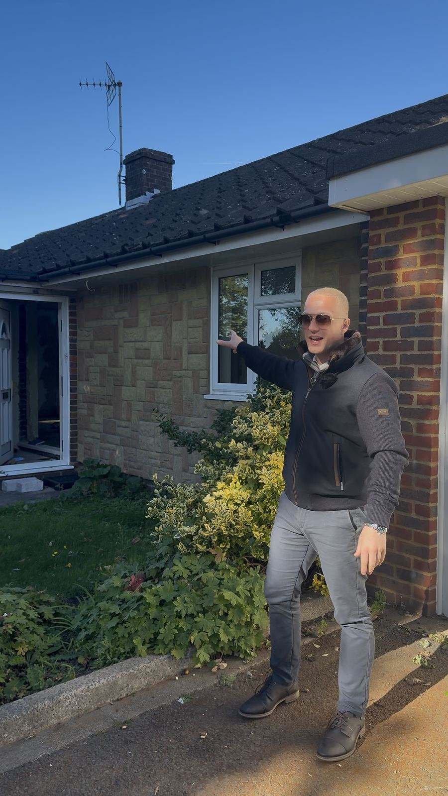 Lewis Hudson, founder of Odyssey Stays, outside one of the properties he manages